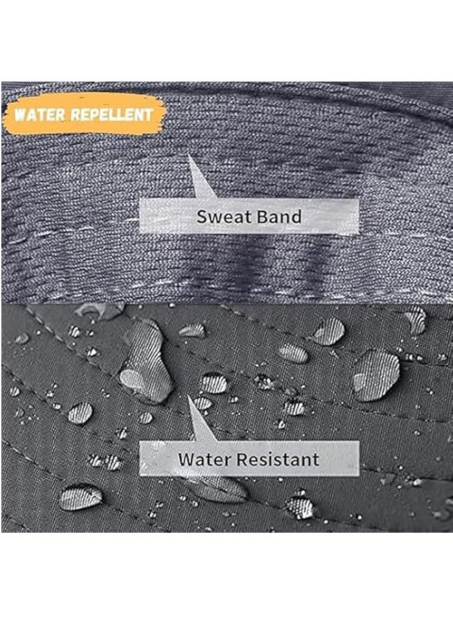 PADOM Solar Fan Hat Wide Brim Outdoor Sun Hat with 2 Solar Fan Fishing Hat - Removable & USB Charging Fan - Image 5