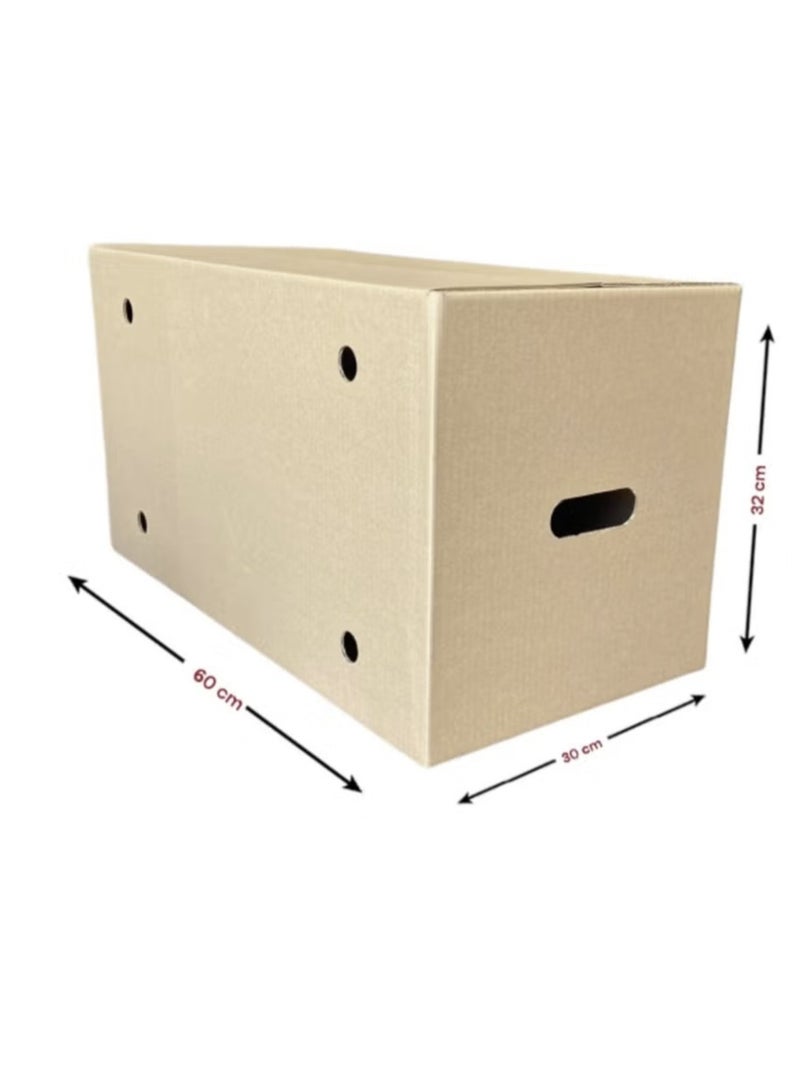 Best Cardboard Boxes Egg Pallet Size Cartons For Cargo, Transport And Shifting 60x30x32 cm ( 6 Pieces) - Image 4