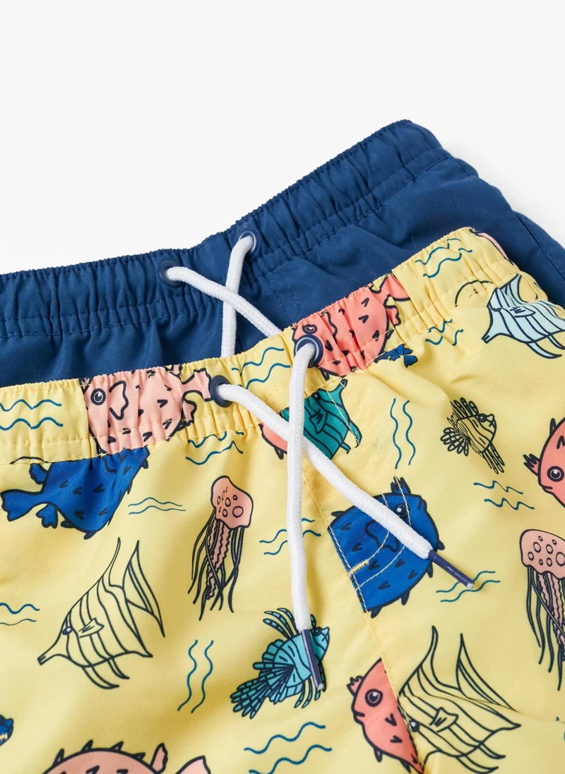 Zippy Pack 2 Swim Shorts for Baby Boys 'Blowfish'