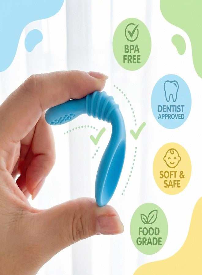 Chic Buddy Baby Feeding Spoon and Dip Spoon Set - Soft Silicone Spoon for Baby 6 to 12 Months, Easy-to-Hold Kids Spoon, Natural Start Series - Chic Buddy - Image 5
