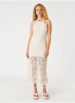 KOTON Şahika Ercümen X Koton - Sea Shell Crochet Dress  - Image 3