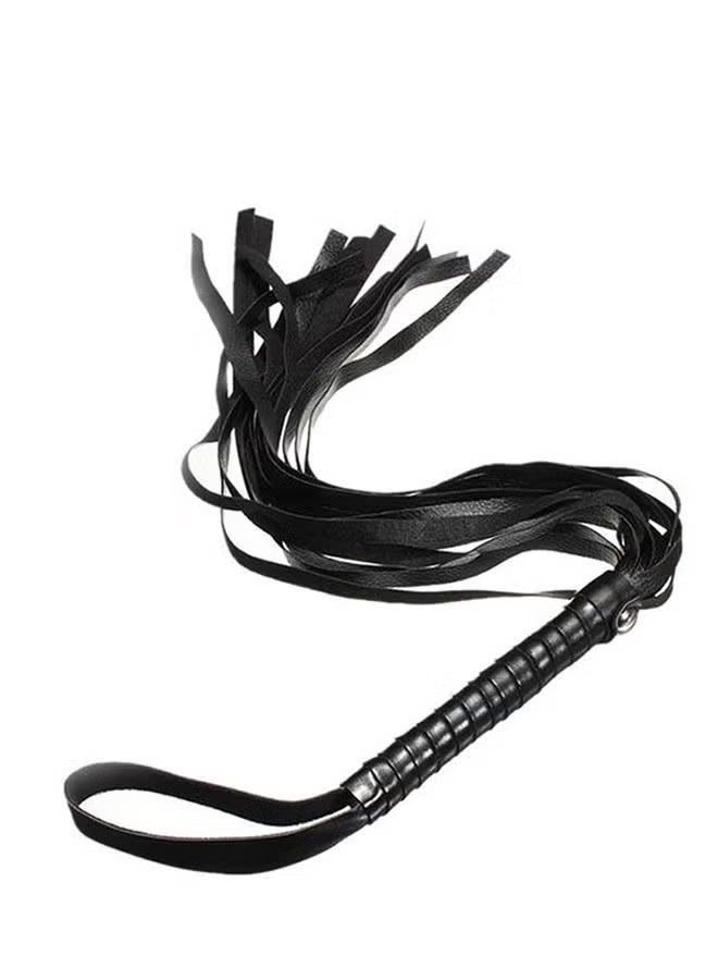YJ 2 Piece Leather Horse Whip Faux Leather Whip Handle for Outdoor Sports Horse Riding Training Whip - Image 3