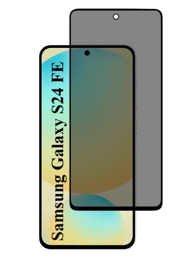 DUSALA Samsung Galaxy S24 FE Privacy Glass Screen Protector Anti-Spy Tempered Glass Film 9H Hardness Scratch Resistant Bubble Free Glass Screen Protector for Samsung Galaxy S24 FE - Image 1