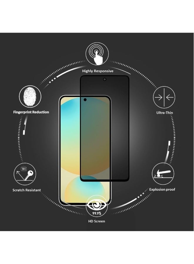 DUSALA Samsung Galaxy S24 FE Privacy Glass Screen Protector Anti-Spy Tempered Glass Film 9H Hardness Scratch Resistant Bubble Free Glass Screen Protector for Samsung Galaxy S24 FE - Image 3