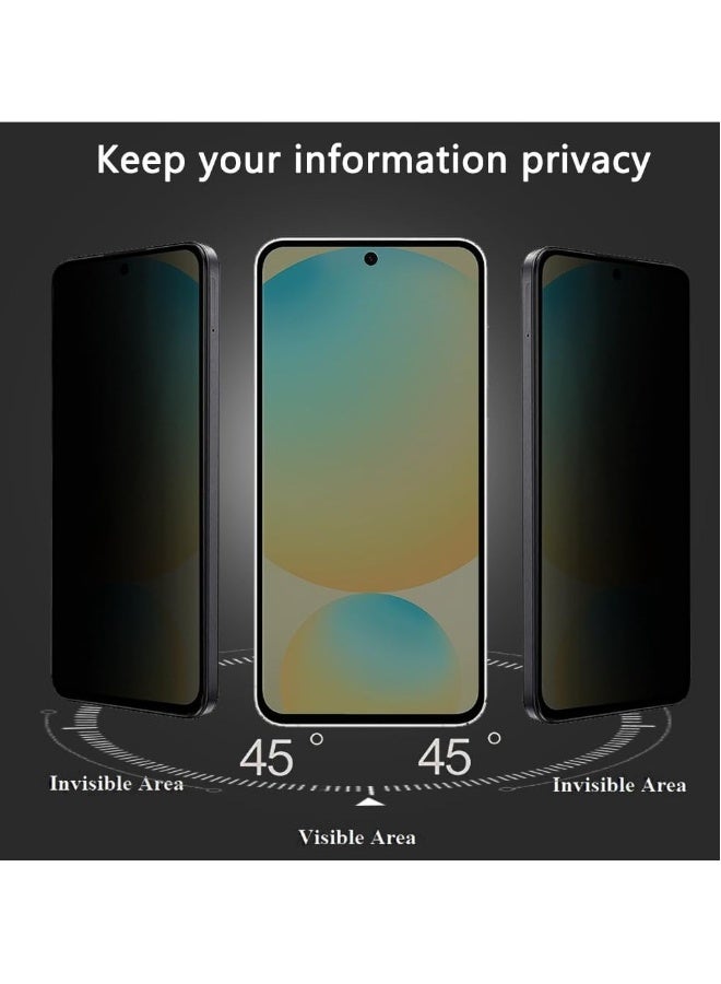 DUSALA Samsung Galaxy S24 FE Privacy Glass Screen Protector Anti-Spy Tempered Glass Film 9H Hardness Scratch Resistant Bubble Free Glass Screen Protector for Samsung Galaxy S24 FE - Image 4