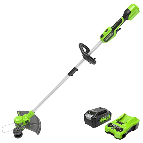 Greenworks 24V 13Inch Brushless String Trimmer Gen 2 40Ah USB Battery and Charger Included