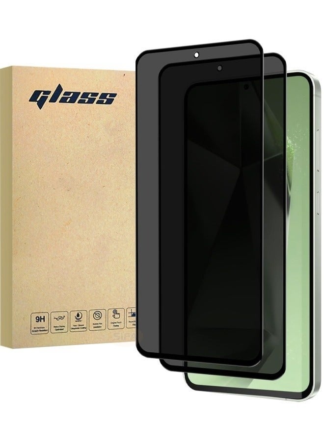 Glass 2 Pack Samsung Galaxy S24 FE Privacy Screen Protector, [30° Anti-Spy][9H Hardness][Anti Scratch][Bubble Free] Tempered Screen Protector for Samsung Galaxy S24 FE 5G 6.7 inch (Boxed, 2PCS) - Image 1