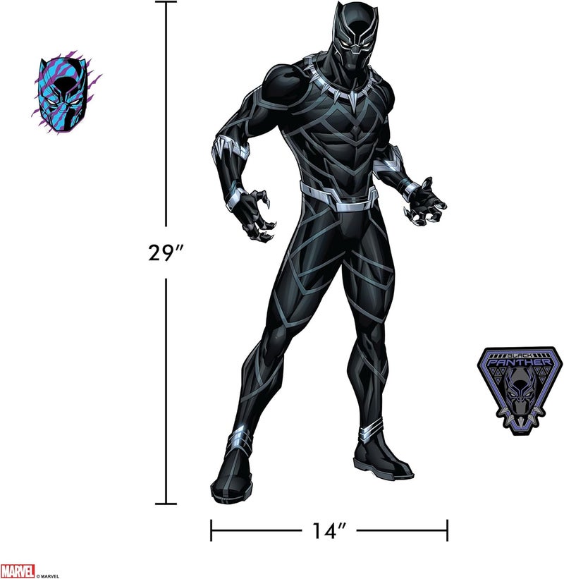 Wall Palz Marvel Black Panther Wall Decal  29 Augmented Reality Black Panther Bedroom Decor Peel and Stick Vinyl Wall Stickers - Image 2