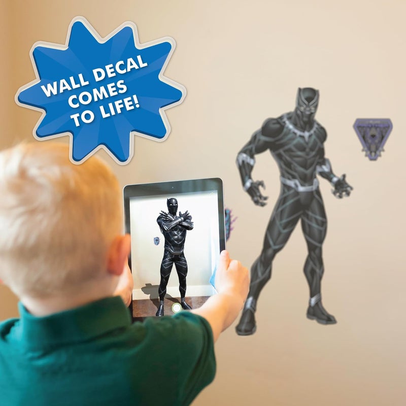 Wall Palz Marvel Black Panther Wall Decal  29 Augmented Reality Black Panther Bedroom Decor Peel and Stick Vinyl Wall Stickers - Image 5