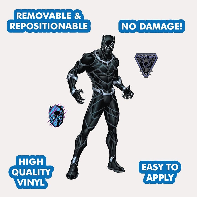 Wall Palz Marvel Black Panther Wall Decal  29 Augmented Reality Black Panther Bedroom Decor Peel and Stick Vinyl Wall Stickers - Image 3