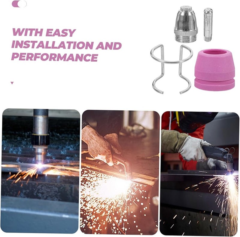 Veemoon Plasma Cutter Accessories Kit with Electrodes Nozzles Tips Durable Easy Install Consumables - Image 5