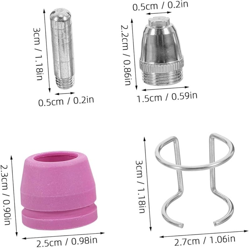 Veemoon Plasma Cutter Accessories Kit with Electrodes Nozzles Tips Durable Easy Install Consumables - Image 3