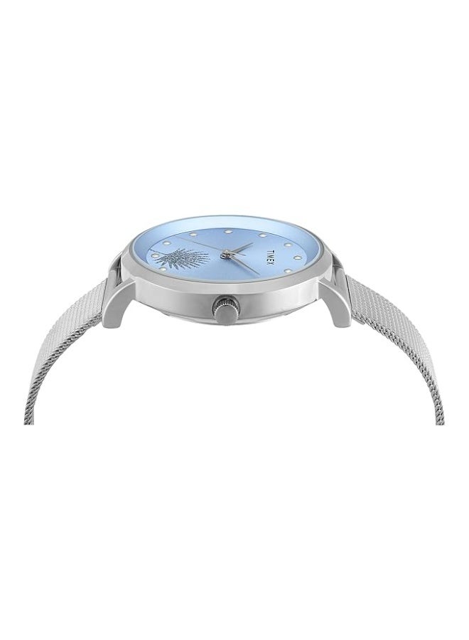 تيميكس ساعة TIMEX عقارب نسائية، بمينا مستدير ومقاومة للماء - Image 2