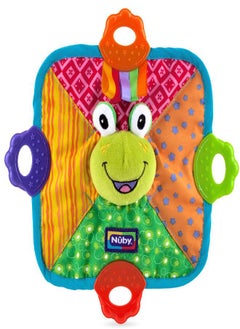 Nuby Nuby Teething Blankie Characters May Vary, Red/Yellow/Green/Orange/Blue, 1 Count  - Image 2