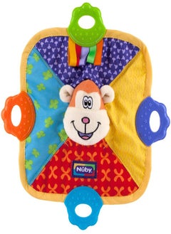 Nuby Nuby Teething Blankie Characters May Vary, Red/Yellow/Green/Orange/Blue, 1 Count  - Image 4