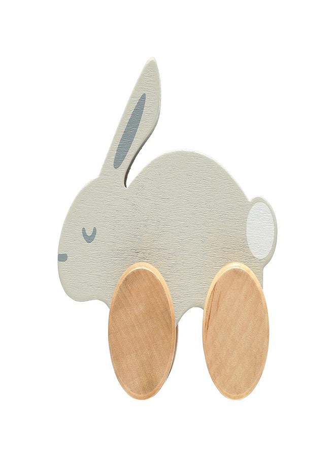 Pearhead Wooden Bunny Pull Along Toy, Montessori Rabbit Walker - Image 1