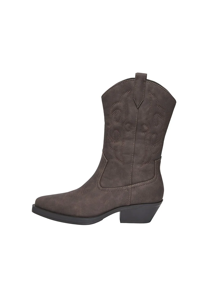 فيرو مودا Women's ONLBRONCO-3 PU Mid Cowboy Boot