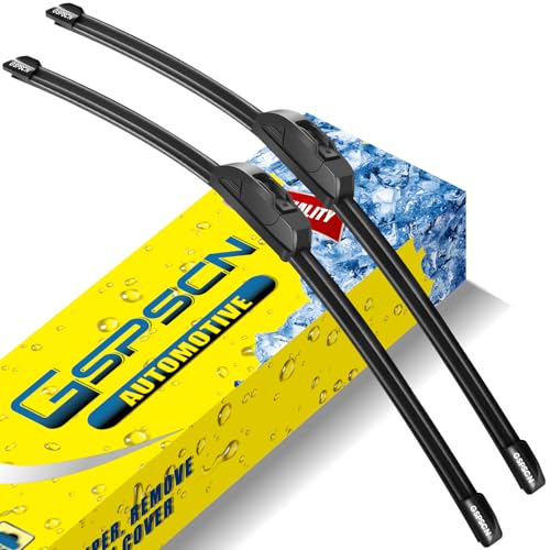 GSPSCN OEM QUALITY 26''+18'' Premium Original Replacement Windshield Wiper Blades,Quiet and Durable Stable High Performance All-Season Auto Wiper Blades for J Hook (Pack of 2) - Image 1