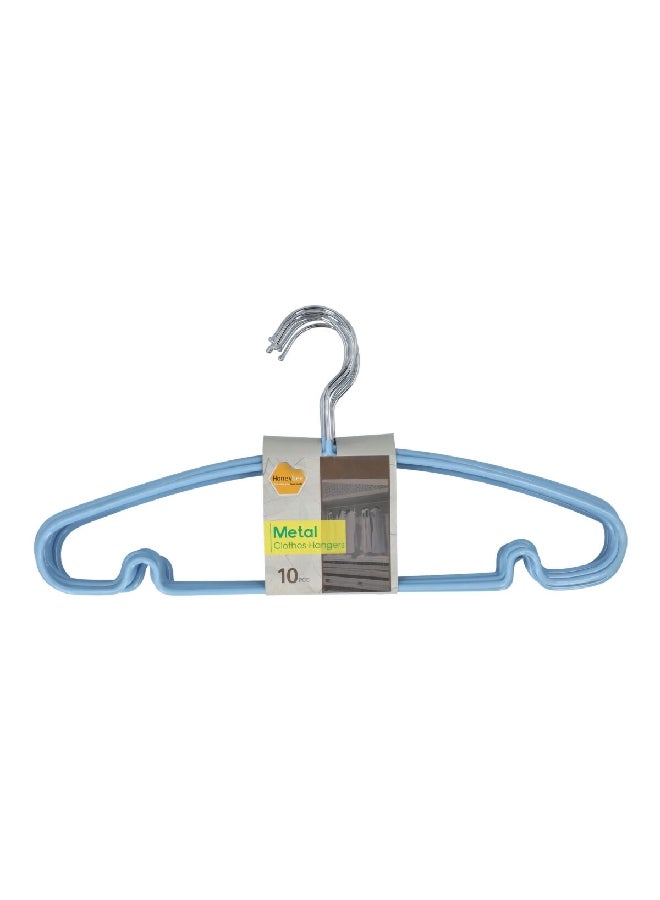 HONEY BEE 10-Piece Metal Cloth Hanger Multicolour 5 x 40.4 x 19.8 cm MHS266 - Image 2