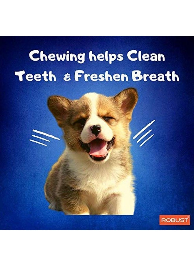 ROBUST Robust Long Lasting All-Natural Dog Chew Bones - 5 inches (4 Units) | Premium Compressed Rawhide Chews for Small, Medium & Large Dogs | Healthy & Digestible Rawhide Bones to Improve Oral Health  - Image 4