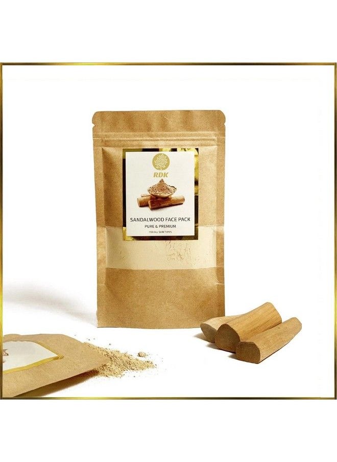 RDK - Clay Mud With Sandalwood Powder Mask For Face And Body By Rdk Exfoliating And Facial Acne Fighting Mask Reduces Appearance Of Pores; Sandalwood Clay Powder Face Mask (50) - Image 1
