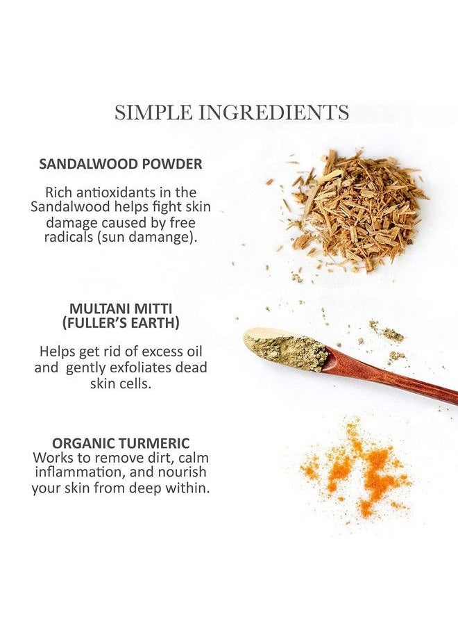 RDK - Clay Mud With Sandalwood Powder Mask For Face And Body By Rdk Exfoliating And Facial Acne Fighting Mask Reduces Appearance Of Pores; Sandalwood Clay Powder Face Mask (50) - Image 1