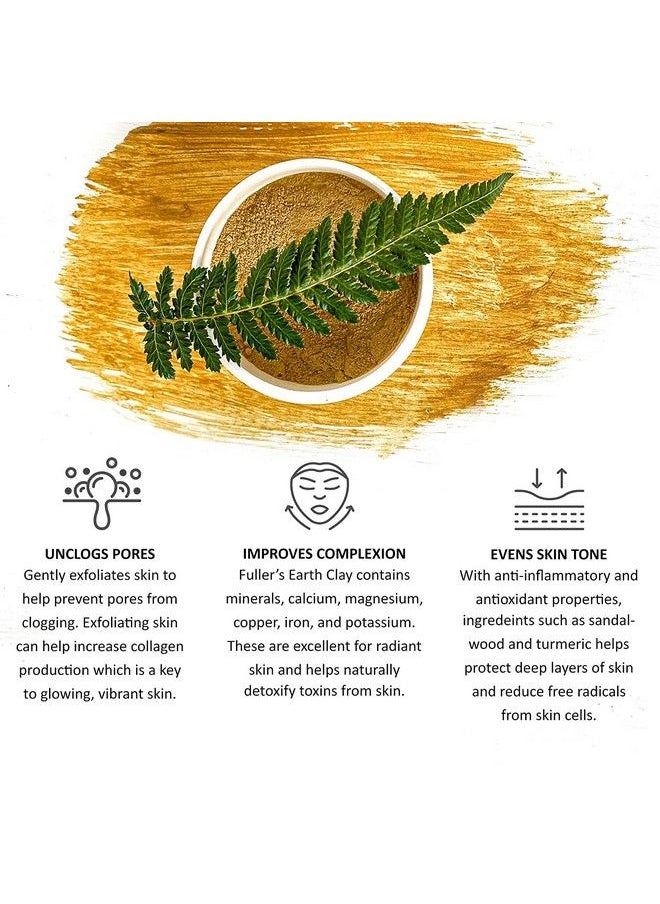 RDK - Clay Mud With Sandalwood Powder Mask For Face And Body By Rdk Exfoliating And Facial Acne Fighting Mask Reduces Appearance Of Pores; Sandalwood Clay Powder Face Mask (50) - Image 1