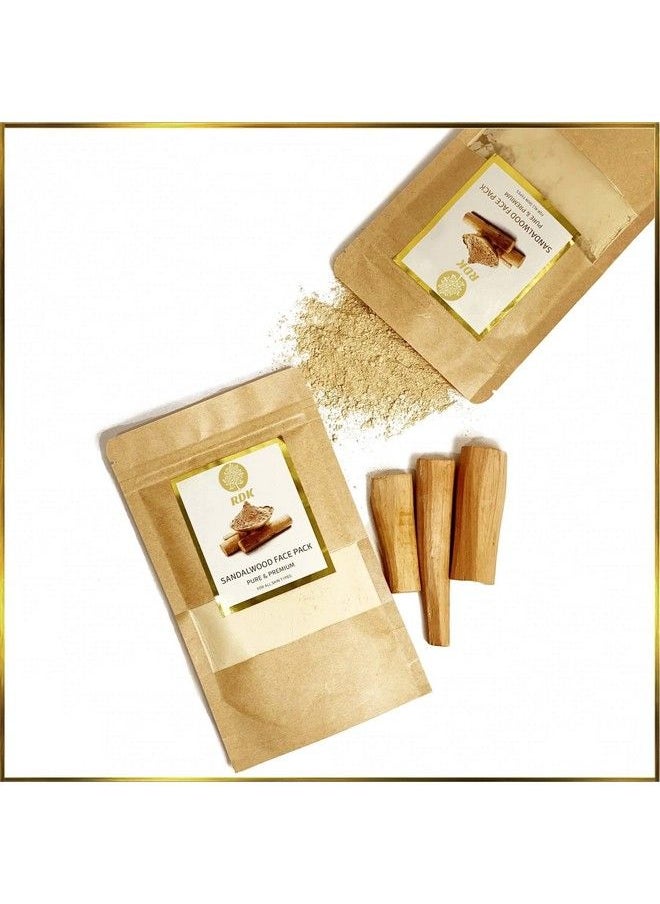 RDK - Clay Mud With Sandalwood Powder Mask For Face And Body By Rdk Exfoliating And Facial Acne Fighting Mask Reduces Appearance Of Pores; Sandalwood Clay Powder Face Mask (50) - Image 1