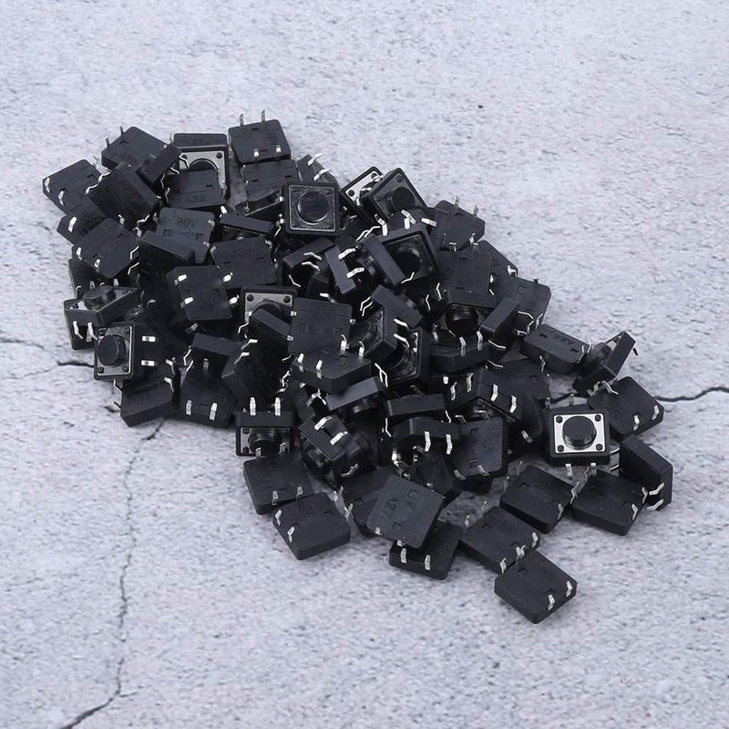 100 قطعة من المفاتيح الميكروية اللمسية مقاس 12x12x5 مم، زر ضغط لحظي - Image 4