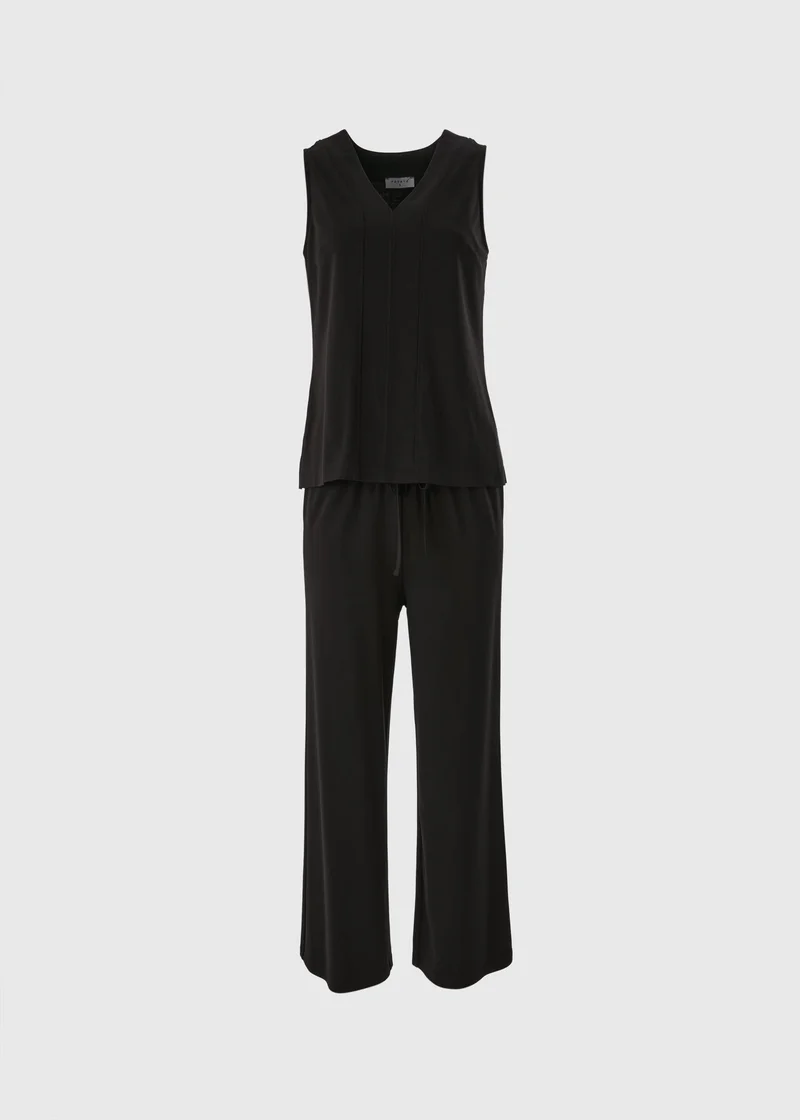Matalan Black Ponte Co-Ord Vest