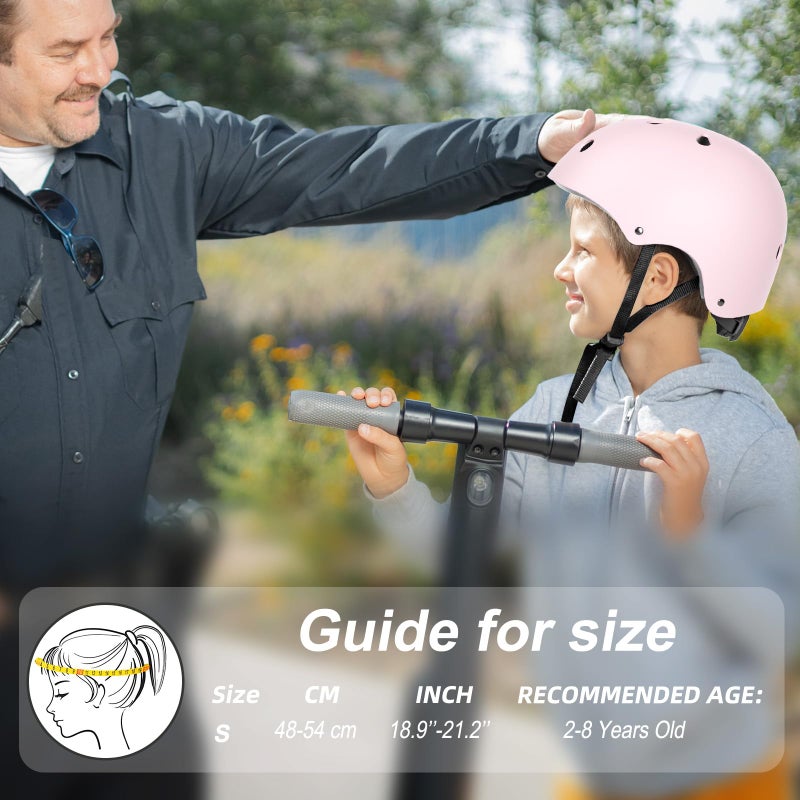 67i Toddler Bike Helmet - Girls Helmets (18.9"-21.2") with 11 Ventilation Vents, Adjustable Knob & Double Buckle, ABS EPS Layered Safety for Ages 1-4 (Light Pink) - Image 4