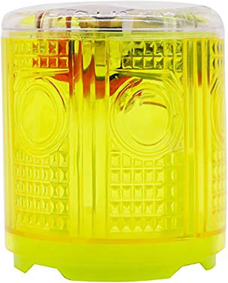 risoon Solar Strobe Warning Light, with Strong Magnetic Base High Bright LED Flashing 360° Wireless Control Automatically Turn On Waterproof IP65 for Construction, Traffic, Factory, Safety Sign (Yellow) - Image 1