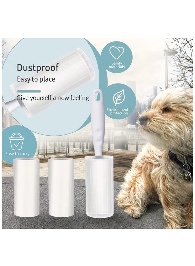 Extra Sticky Lint Roller for Pet Hair Removal 360 Sheets with 4 Refills & 2 Durable Handles Portable Lint Remover for Dog & Cat Hair Lint on Clothes Furniture & Carpet Easy Tear Sheets - Image 3