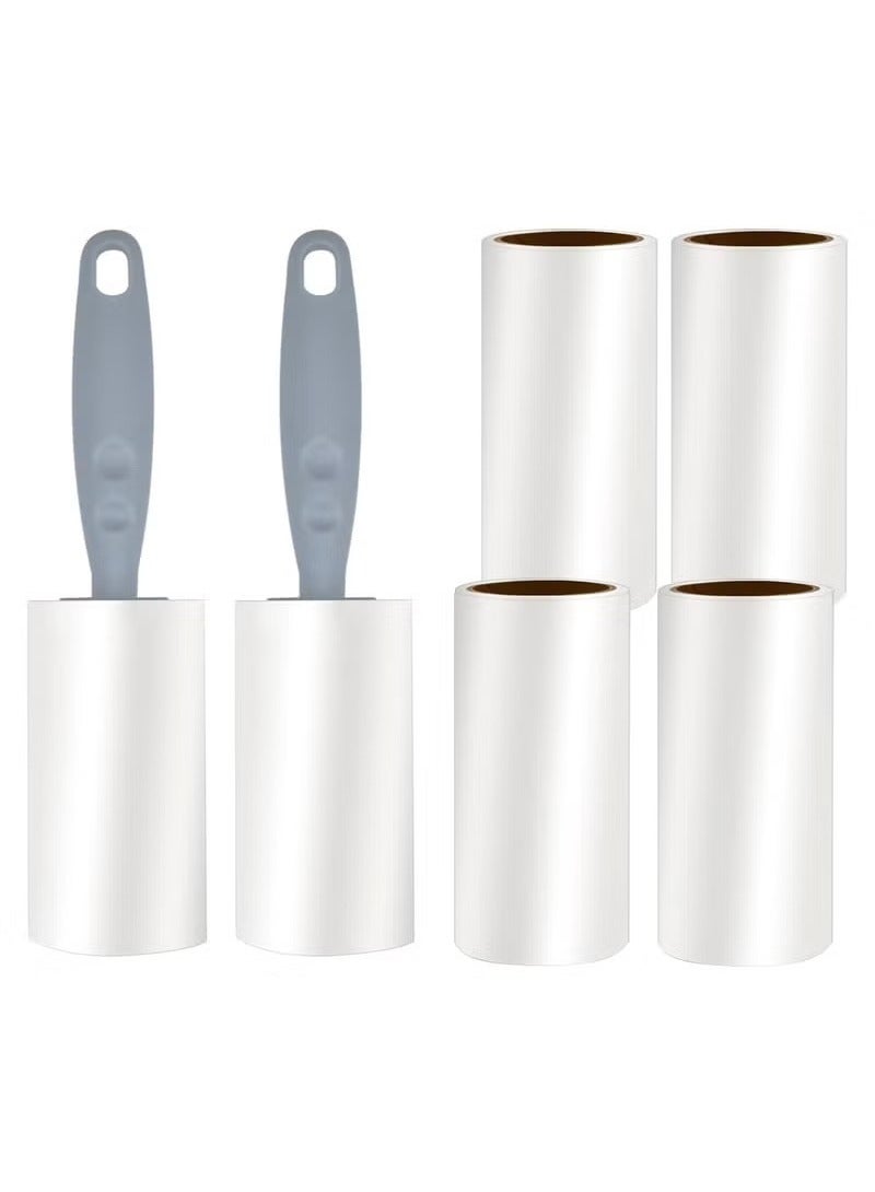 Extra Sticky Lint Roller for Pet Hair Removal 360 Sheets with 4 Refills & 2 Durable Handles Portable Lint Remover for Dog & Cat Hair Lint on Clothes Furniture & Carpet Easy Tear Sheets - Image 1