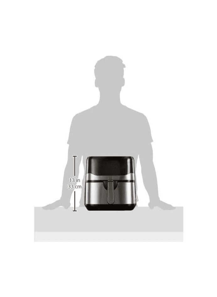Lifelong - Lifelong ﻿﻿ Digital Air Fryer LLHFD722, 7.5 Litre XL LED Touch Screen, 12 Preset Cooking Modes, 1400 W, 85% Fat Reduced, (Silver & Black) - Image 1