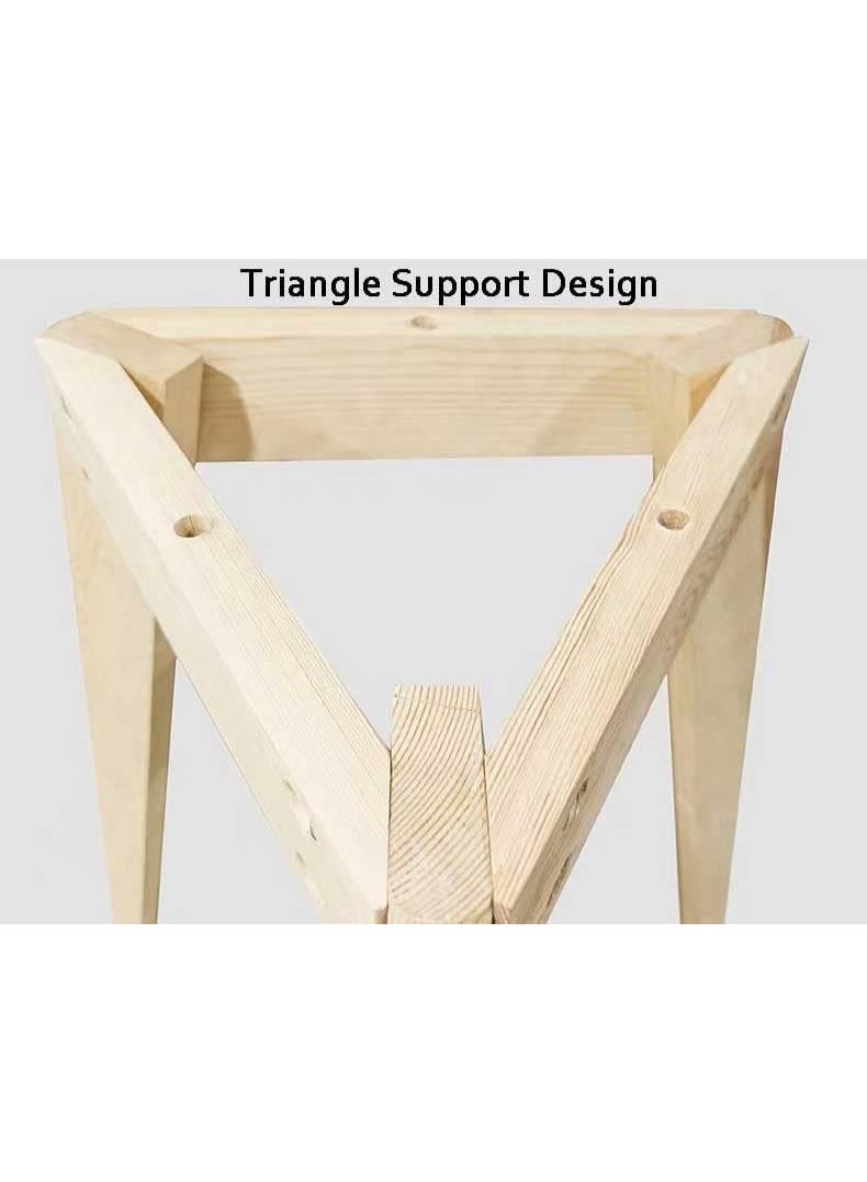 JINFANLI Dining Table, Dining Room Kitchen Table, White Square Wooden Leisure Dining Table Set for Kitchen Dining Room & Living Room(1 Square Table) - Image 4