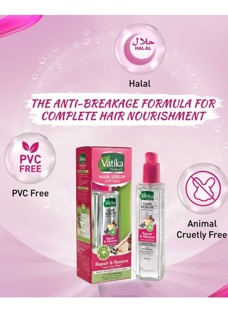 VATIKA - Vatika Naturals Repair & Restore Hair Serum 47 ML - Image 1