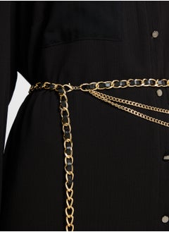 Ella Limited Edition Layered Weave Pattern Chain Belt  - Image 4