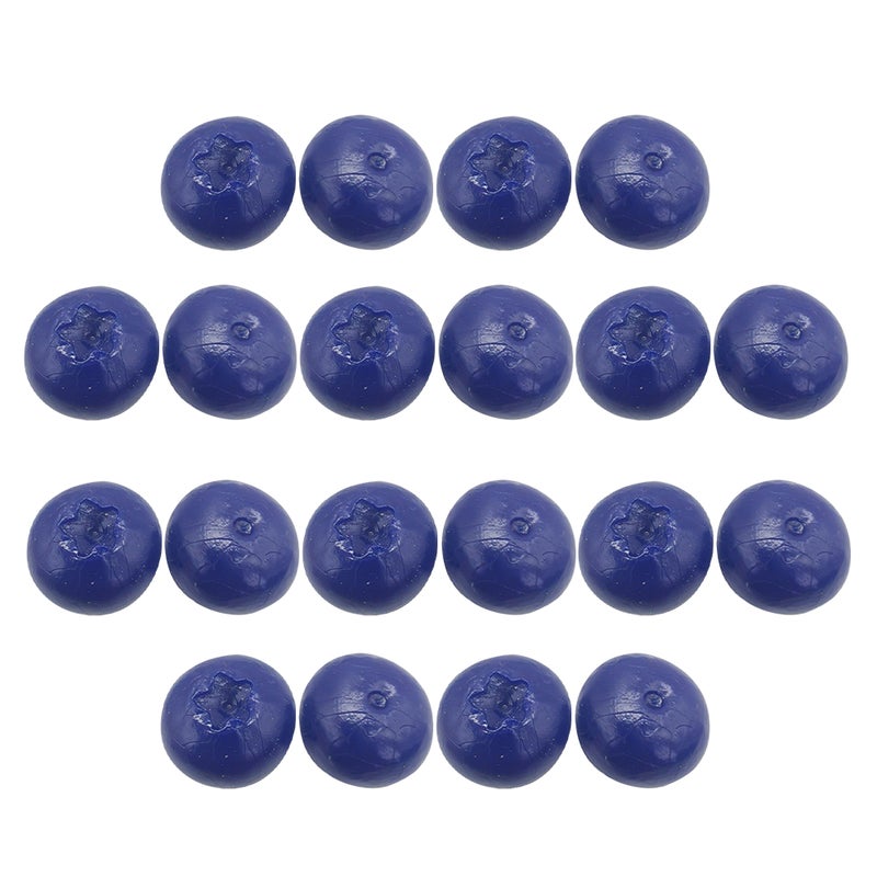 20pcs Artificial Blueberry Fake Blueberry Lifelike Blueberries Simulation Fruit Models - Image 1