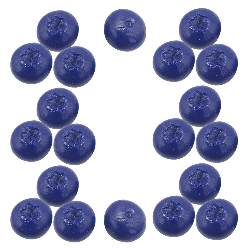 20pcs Artificial Blueberry Fake Blueberry Lifelike Blueberries Simulation Fruit Models - Image 2