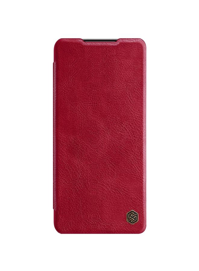 Nillkin Case For Samsung Galaxy S21 Plus 5G QIN Series Crazy Horse Texture Horizontal Flip Leather Case with Card Slot - Image 2