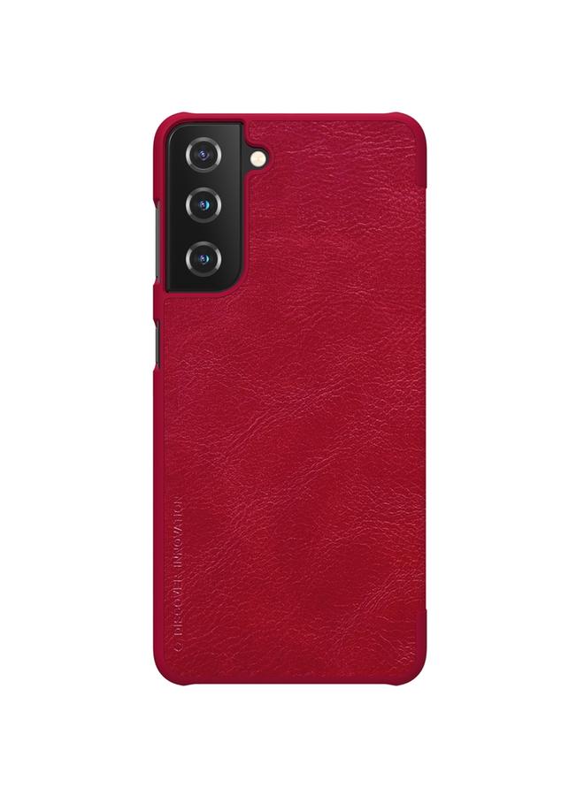 Nillkin Case For Samsung Galaxy S21 Plus 5G QIN Series Crazy Horse Texture Horizontal Flip Leather Case with Card Slot - Image 3