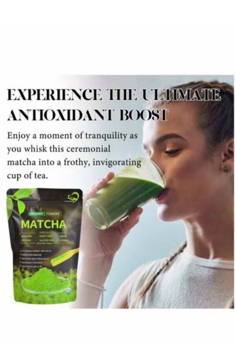 MATCHA Pure Organic Japanese Matcha Green Tea Powder 100g Premium Ceremonial Grade - Image 2
