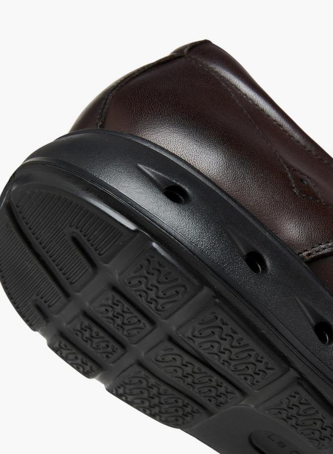 Le Confort Solid Lace-Up Derby Shoes - Image 4