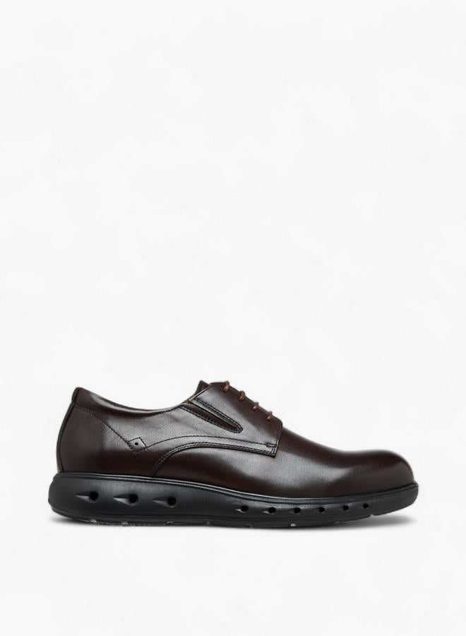 Le Confort Solid Lace-Up Derby Shoes - Image 3