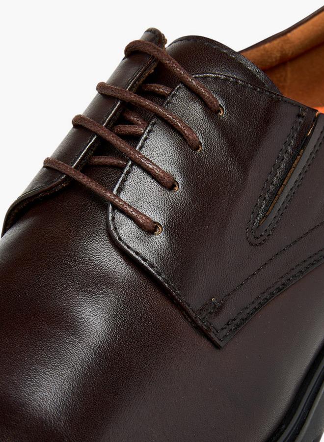 Le Confort Solid Lace-Up Derby Shoes - Image 5