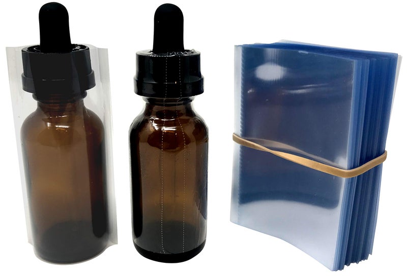 Shrink Perfect Clear Perforated Shrink Sleeve For 1 Ounce (30 Ml) Dropper Bottles (250 Pack) - Image 1