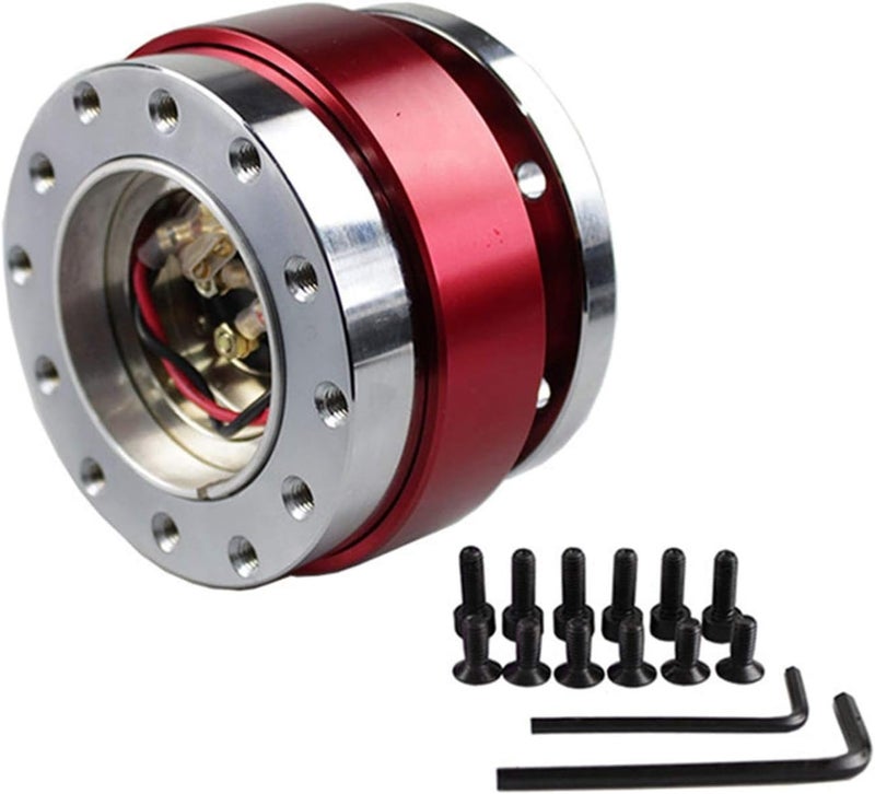QASULER Universal Quick Release Steering Wheel Hub Adapter - Image 2