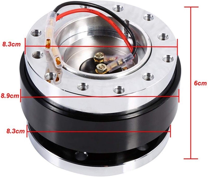 QASULER Universal Quick Release Steering Wheel Hub Adapter - Image 4