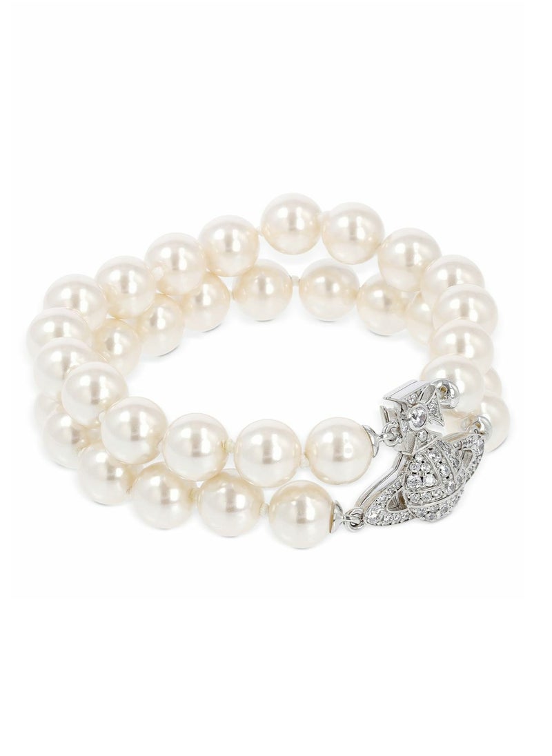Vivienne Westwood Vivienne Westwood Double Pearl Saturn Bracelet  - Image 2